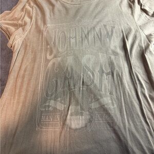 Ash Tan Johnny Cash Graphic Tee